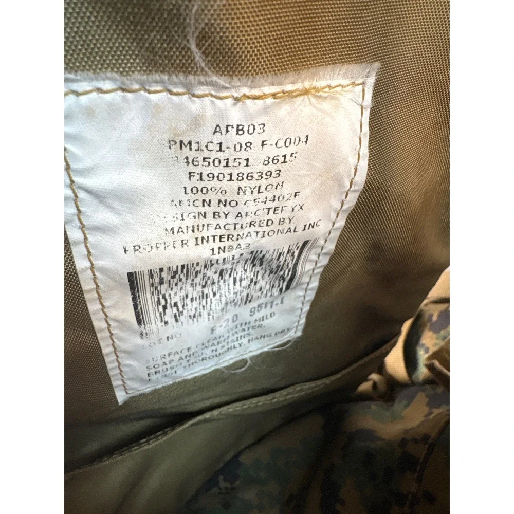 USMC ILBE Main Pack‎ MARPAT Rucksack Camo Backpack Main Pack Arc'teryx Propper